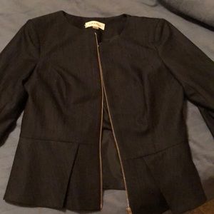 Calvin Klein dark gray business feminine blazer